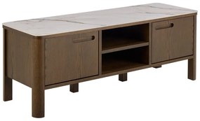 Comodă TV maro cu aspect de lemn de stejar 120x45x40 cm Southampton – Actona