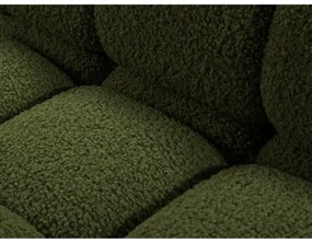 Modul pentru canapea modulară verde cu tapițerie din țesătură bouclé (cu colț pe partea dreaptă) Bellis – Micadoni Home