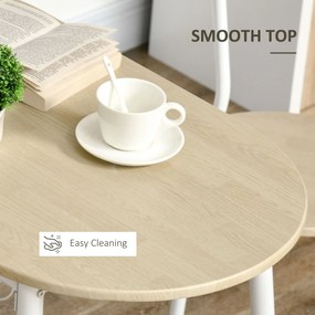 Set de masa cu scaune HOMCO , masa din MDF, masa de bucatarie | Aosom RO