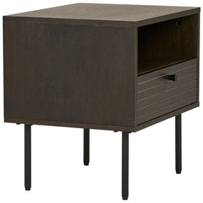 Măsuță auxiliară cu aspect de lemn de stejar Kyoto – House Nordic