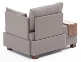 Fotoliu de colț TULA, bej, pe partea dreaptă