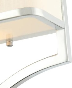 Open Design OR84504 - Aplica de perete GERDO, 2xE14, 12W, 230V, crom lucios/alb