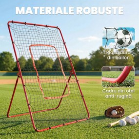 SPORTNOW Plasă de Rimbalans rimbalzator pitchback retur | Aosom Romania