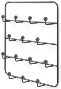 Cuier de ușă negru/în culoare naturală din metal 36 cm Estique – Umbra