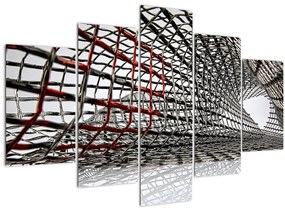 Tablou cu construcție din fier (150x105 cm)