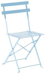 Mobilier de grădină pliabil Aldotrade Betyset albastru, masă și 2 scaune