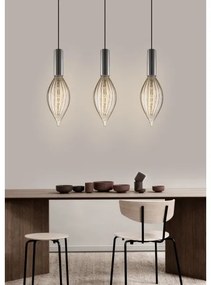 Lustră pe cablu SAGA 1xE27/40W/230V negru