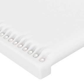 Tablii de pat, 4 buc, alb, 72x5x78 88 cm, piele ecologica 4, Alb, 144 x 5 x 118 128 cm