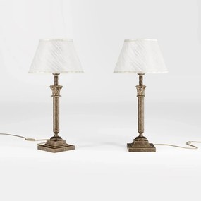 Veioza, Lampa de masa stil italian din alama Classic