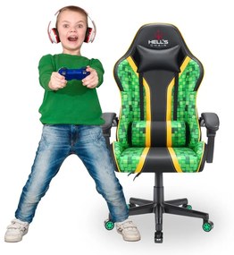 Scaun gaming pentru copii HC - 1005 HERO Minecraft