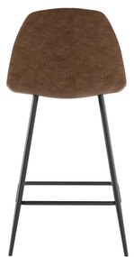 STONES Scaun din piele ecologică 42cm X 52cm H. 93cm | Aosom Romania