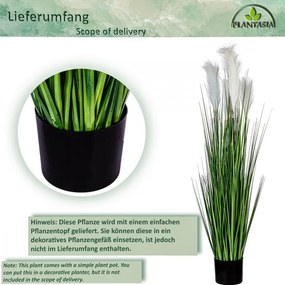 PLANTASIA Floare artificială 120 cm, floare albă