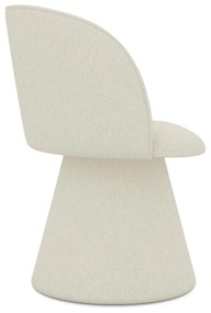 Scaun de sufragerie crem tapițat Maia – Makamii