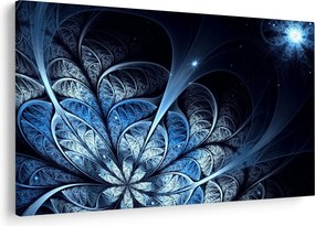 Tablou - Floare albastru închis (90x60 cm)