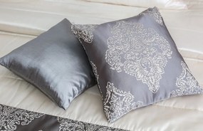 Cuvertură de pat culoarea gri-auriu cu un model frumos Lăţime: 260 cm | Lungime: 240 cm