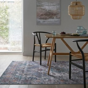 Covor albastru/gri lavabil 230x160 cm Millie - Flair Rugs