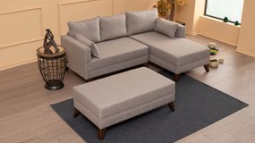 Coltar Extensibil Bella Corner Sofa Right 2, Crem