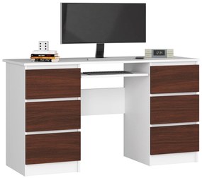 Masă PC Behati (Alb + wenge). 1069461