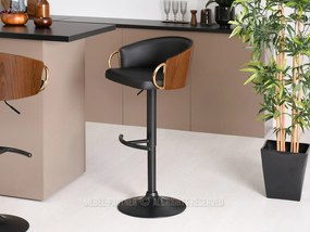 Scaun Elviria H (nuc închis + negru). Promo -15%. 1110665