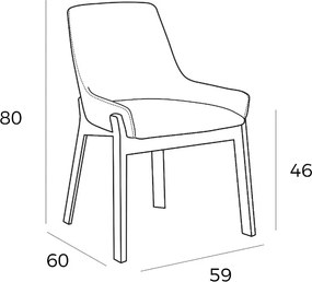 Scaun elegant design italian Annita AC-CH1601