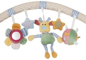 Baby Mix Jucărie pentru cărucior Flori, ursuleț șisteluțe, 80 cm