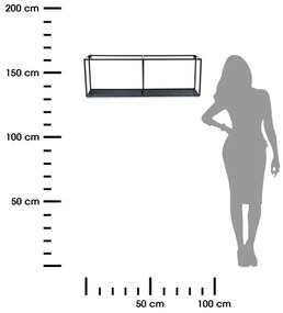 Poliță de perete LOFT 30x90 cm