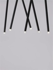 Lustra LED aplicata design minimalist STILVI 17W negru