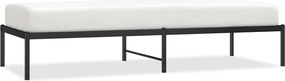 vidaXL Cadru pat metalic, negru, 75x190 cm