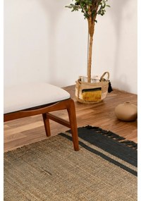 Bancă Touch Cream and Walnut