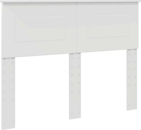 vidaXL Tăblie cap Alb 135 cm Lemn compozit