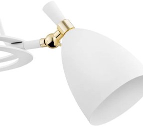 Lustră pe tijă CHARLOTTE 3xE27/15W/230V albă/aurie Argon 6148