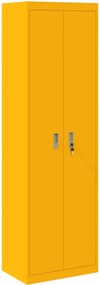 vidaXL Dulap de depozitare Galben muștar 60 x 40 x 200 cm Oțel