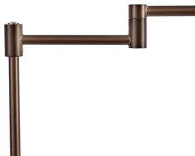 Lampă de podea de design bronz închis incl. LED cu variator tactil - Notia