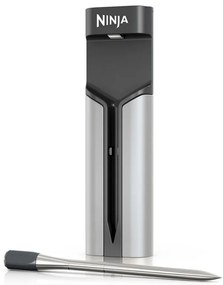 Termometru de bucatarie Ninja ProChef WP100EU, Bluetooth, Aplicatie mobila, Senzor de temperatura, Pana la 370°C, Negru/Argintiu