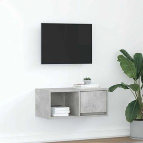 vidaXL Dulap TV Beton Gri 60x31x25,5 cm Lemn prelucrat