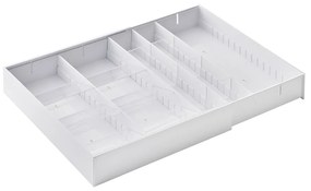 Organizator de tacâmuri alb din plastic 47.5 x 35 cm - YAMAZAKI