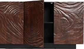 Comoda cu model 3D, Lemn Salcam, Maro, FLUID 175cm