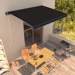 Copertina retractabila automat, antracit, 450 x 300 cm Antracit, 450 x 300 cm