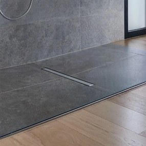 Set rigola dus plus capac Wirquin Venisio Slim finisaj inox 30 cm