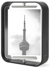 Ramă foto neagră de masă din lemn 19x24 cm Bellwood – Umbra