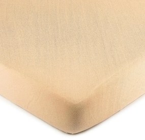 Cearşaf jersey 4Home, culoarea caisei, 60 x 120 cm