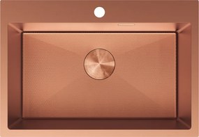 Mexen Solix chiuvetă din oțel inoxidabil cu 1 compartiment 650 x 450 mm, cupru HC - 6403651000-65HC