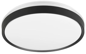 Plafonieră neagră-albă LED ø 47 cm Spacy – Trio