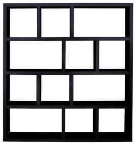 Bibliotecă neagră 150x159 cm Berlin – TemaHome