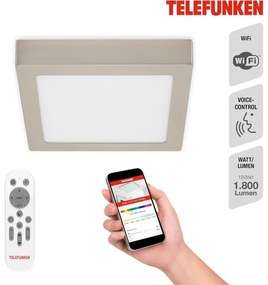 Plafonieră LED RGBW Telefunken 309602TF LED/18W/230V 2700-6500K Wi-Fi Tuya