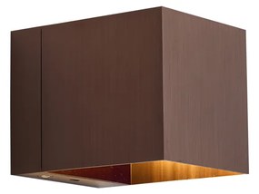 Lampă de perete modernă bronz închis, incl. LED și dimmer tactil reîncărcabil - Joris