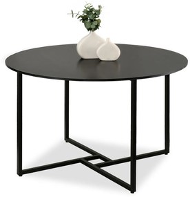 Masă de sufragerie Bird (lemn negru + negru). 1111738
