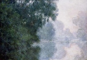 Monet, Claude - Artă imprimată Morning on the Seine, Effect of Mist; Matinee sur la Seine, Effet de Brume, (40 x 26.7 cm)