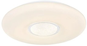 Plafoniera LED RGB cu telecomanda design modern Sully alb
