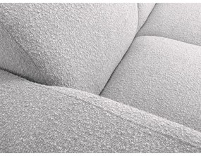 Colțar gri deschis cu tapițerie din stofă bouclé (colț stânga) Molino – Micadoni Home